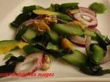 Salade d'asperges vertes et coques