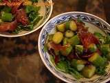 Salade Roquette, Asperges vertes Pancetta