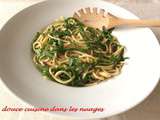 Spaghettis aux anchois et salicornes