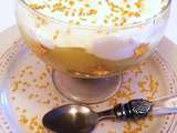 Trifles aux poires-safran-gingembre et crème anglaise