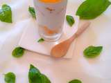 Mousse de yaourt melon – basilic