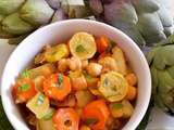 Veggie: confit de légumes veggie aux amandes croquantes et basilic frais