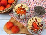 Chia pudding noisette et abricots – sans lactose