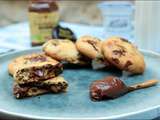 Cookies cœur coulant chocolat noisette – sans gluten et sans lactose