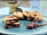 Cookies coeur coulant chocolat-noisettes – sans gluten et sans lactose