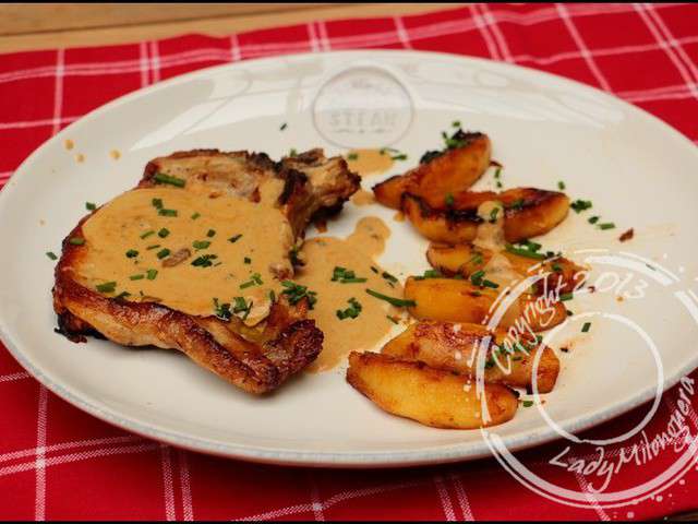 Côte De Porc Au Four Crème Fraîche Champignon recettes.de