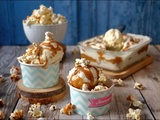 Crème glacée au pop corn et caramel poivré de Henri Guittet