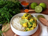Curry de chou-fleur au lait de coco