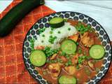 Curry de poisson au lait de coco et légumes verts