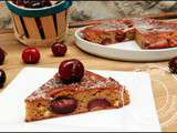 Fondant healthy aux cerises et chocolat blanc