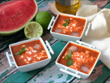 Gaspacho de pastèque à la feta