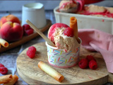 Glace à la pêche Melba