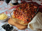 Gratin de macaronis comme une pizza