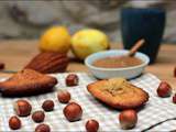 Madeleines Mathilda (citron, noisettes et praliné) de Pierre Hermé