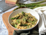Orzotto crémeux au comté et asperges