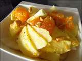 Salade d’endives aux pommes clémentines et cacahuètes