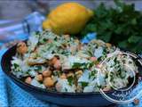 Salade de morue et pois chiches à la portugaise