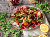 Salade de potimarron aux lentilles et tahini