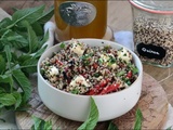 Salade de quinoa au poivron grillé et à la feta