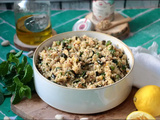 Salade de quinoa aux courgettes rôties