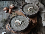 Soupe de champignons au thym