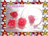 Parure de roses rouges :