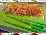 Salade de carottes et radis blanc japonaise :