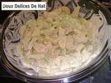 Salade de concombres moutarde/basilic :