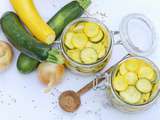 Pickles de courgette aigre-doux