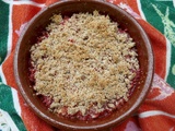 Crumble pommes/fraises