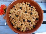 Crumble rhubarbe et mûres