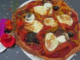 Pizza aubergine/poivron