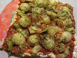 Pizza aux légumes et parmesan