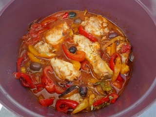 Poulet basquaise
