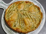 Tarte aux asperges vertes et au chèvre