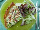 Tarte aux brocolis et fromage de chèvre