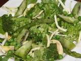 Assiette de salade toute verte