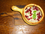 Baba ganoush : caviar d'aubergines au tahini, ail, herbes et grenade