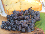 Gateau au raisin muscat frais