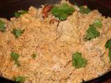Poulet tandoori et riz aux noix de cajou