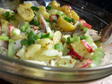Salade de harengs pommes tiedes a l’huile  la printaniere 