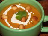 Soupe aux legumes d'hiver et d'antan, parfum curry et coriandre
