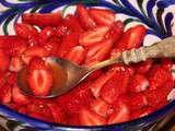 Soupe de fraises a la marjolaine