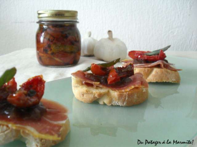 Recette Bruschetta tomates séchées et ricotta (facile, rapide)