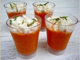 Verrine poivron rouge feta