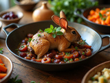 Cuisiner un délicieux lapin aux pruneaux pour un repas en famille