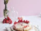 Pink ombre cheesecake aux parfums tous roses