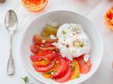 Salade de suprêmes d’agrumes & chantilly au yaourt