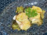 Brocoli au poisson accompagné d’une sauce au beurre citronnée