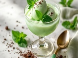 Sorbet à la menthe poivrée - une fraîcheur glacée maison